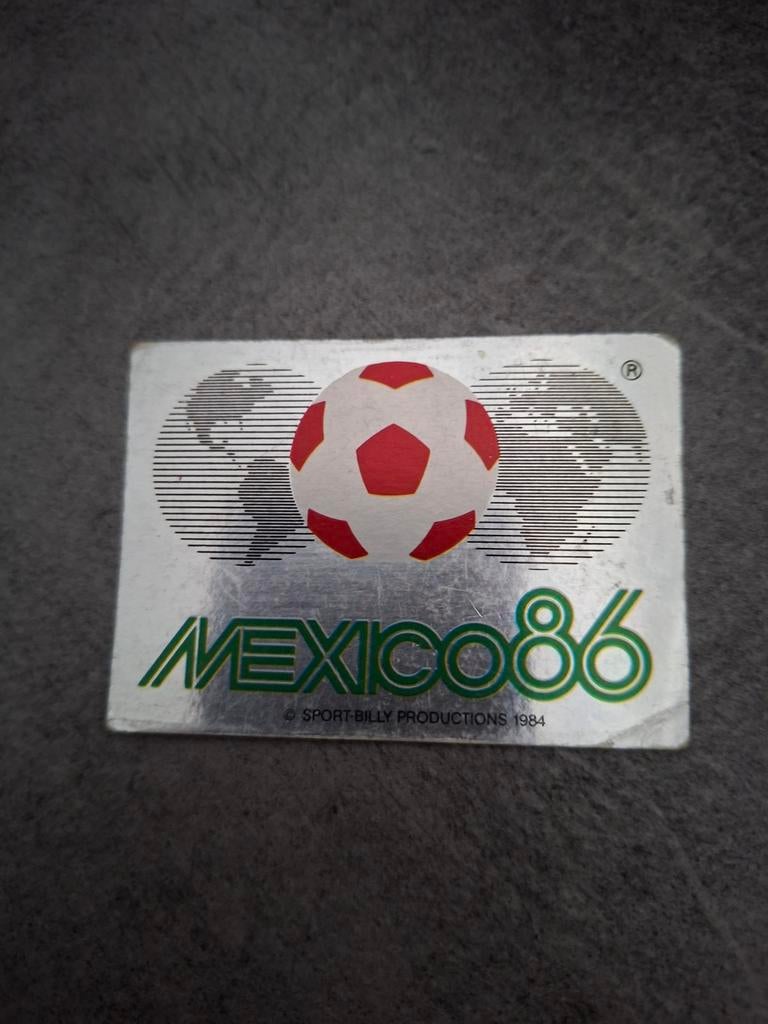 Panini sticker WK 86 Mexico. Introsticker nummer 2., Ophalen of Verzenden, Gebruikt, Sticker