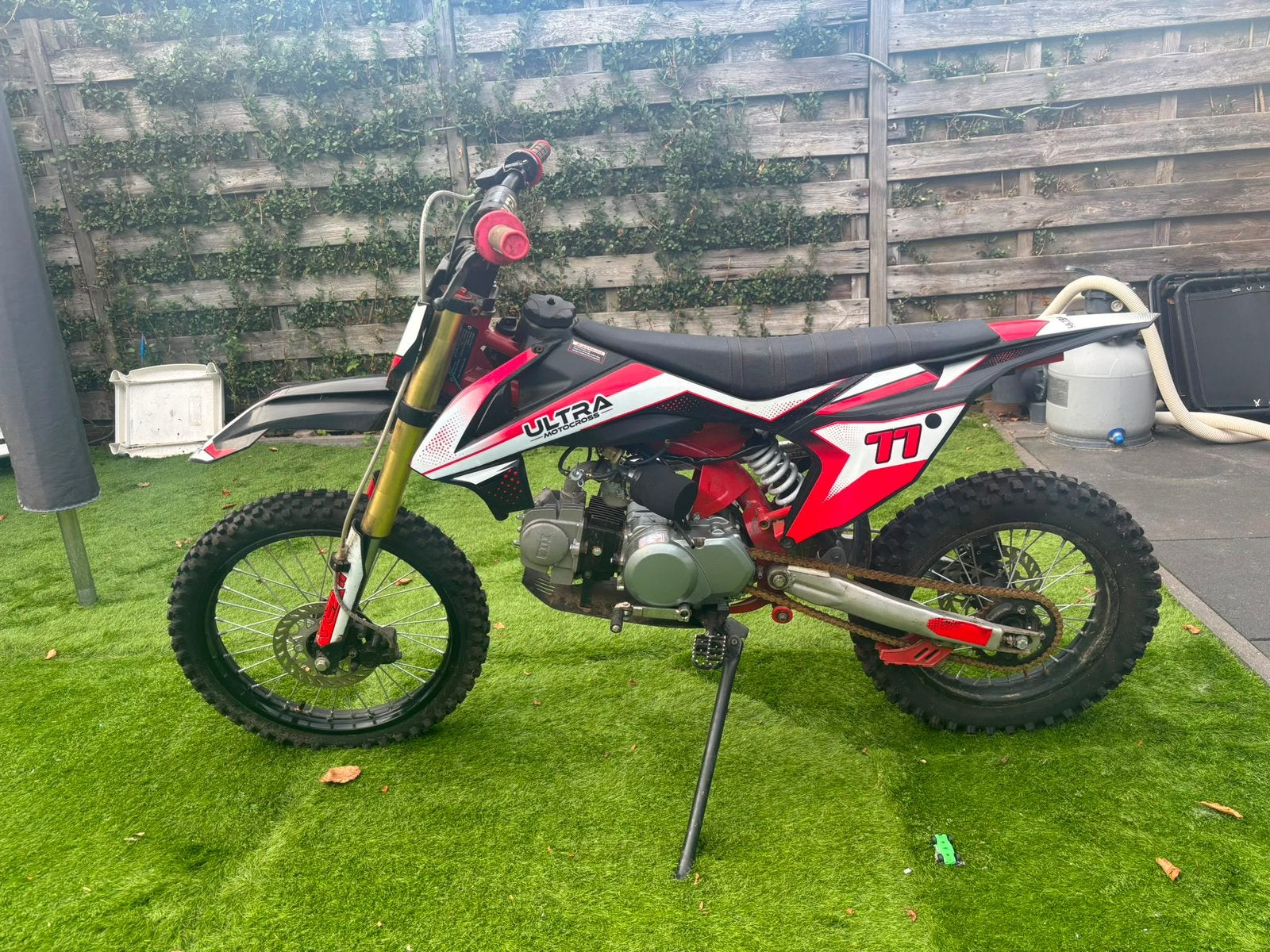Pitbike Ultra 125cc nieuw motorblok, Ophalen, Zo goed als nieuw, Pitbike