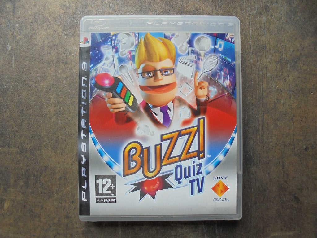 Buzz Quiz TV voor PS3 (zie foto's) II, Puzzel en Educatief, Gebruikt, Ophalen of Verzenden, 3 spelers of meer