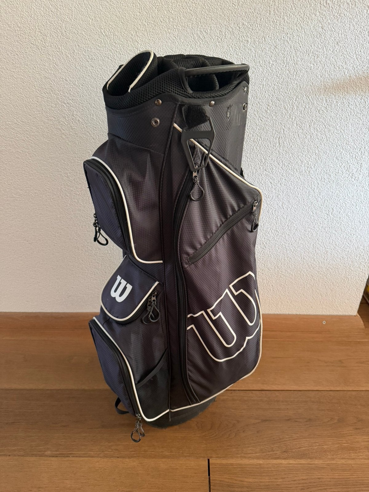 Wilson Prostaff Golf Cartbag – Zwart/Wit, Ophalen of Verzenden, Gebruikt, Tas, Overige merken