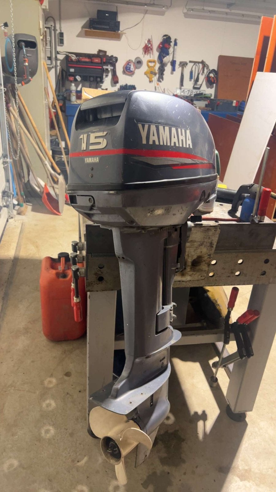 15 pk yamaha, Watersport en Boten, Ophalen, 10 tot 30 pk, Gebruikt, Buitenboordmotor