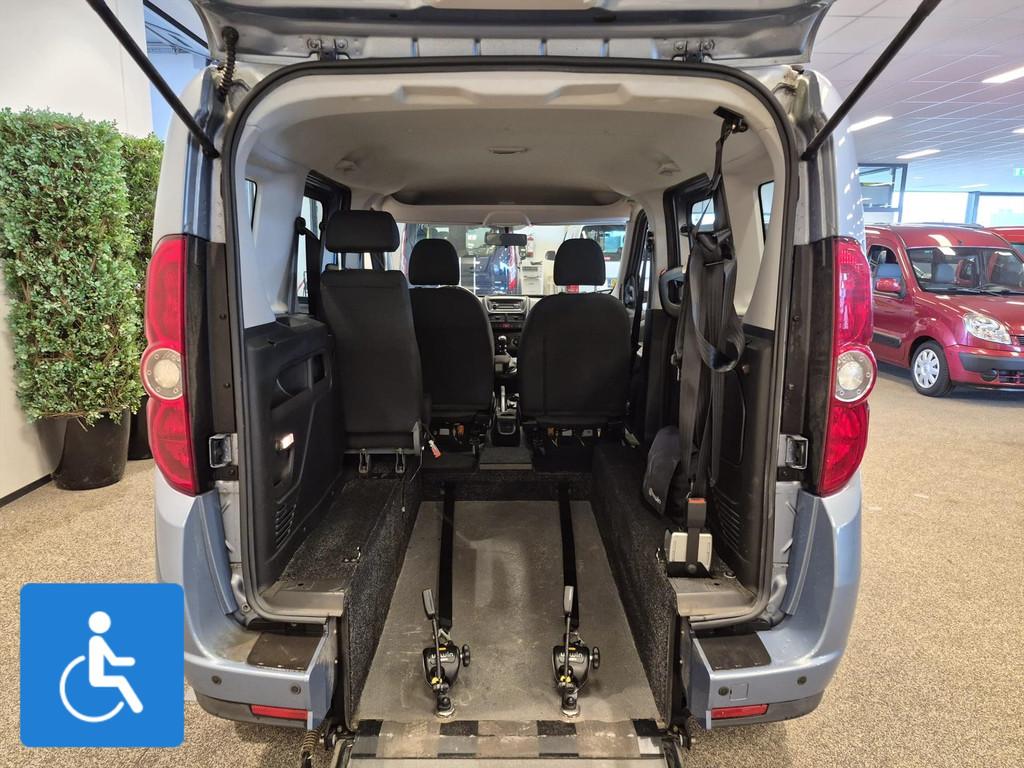 Fiat Doblo Rolstoelauto 3+1 XXL-Ombouw, Auto's, Fiat, Voorwielaandrijving, Stof, Gebruikt, Doblo