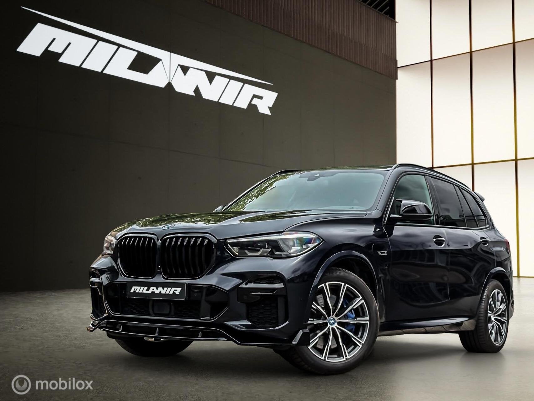 BMW X5 xDrive45e M-Sport |Pano |Sfeer |HUD |Spoilerpakket, Gebruikt, Blauw, Leder, Vierwielaandrijving
