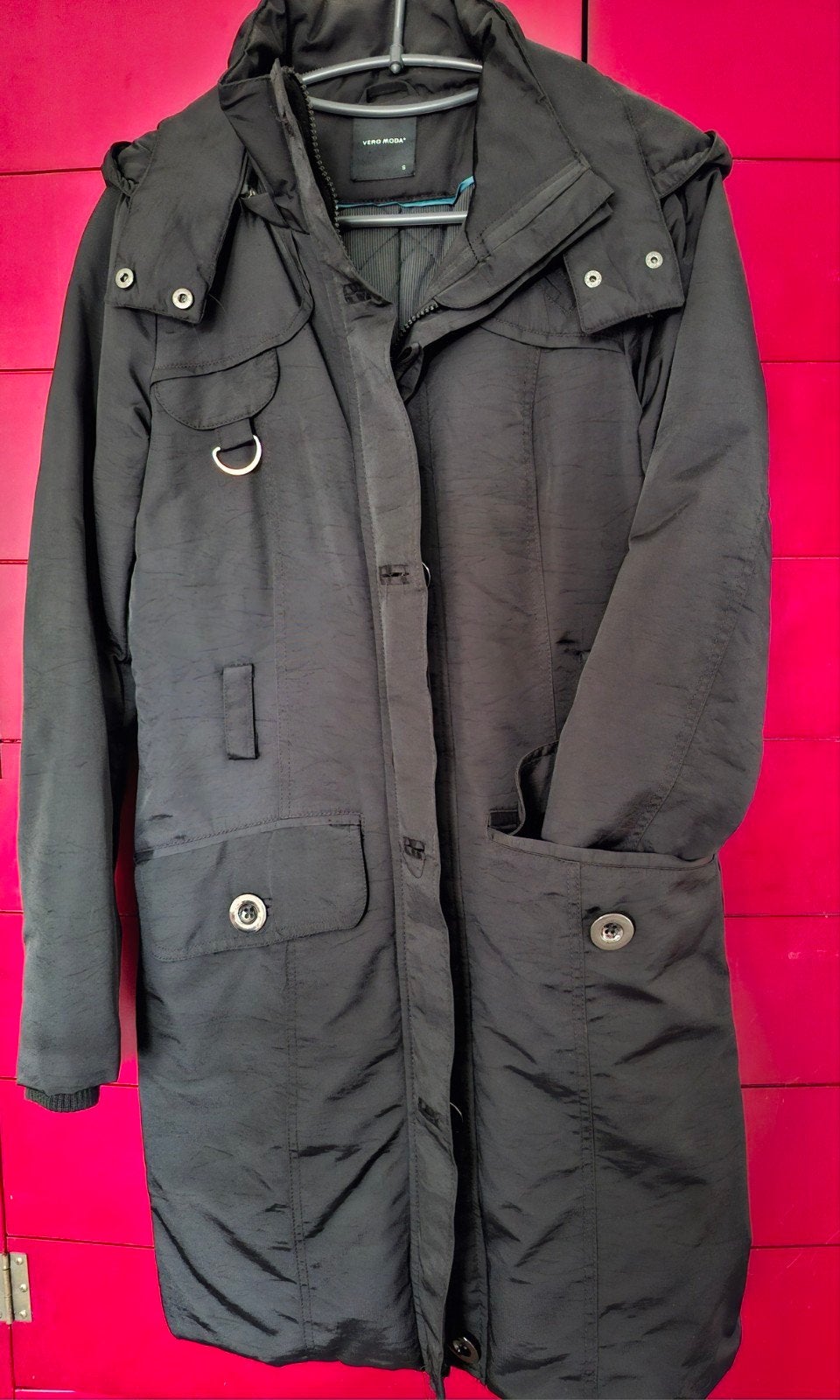 Vero Moda Zwarte Winterjas Maat S, Vero Moda, Zwart, Ophalen of Verzenden, Maat 36 (S)