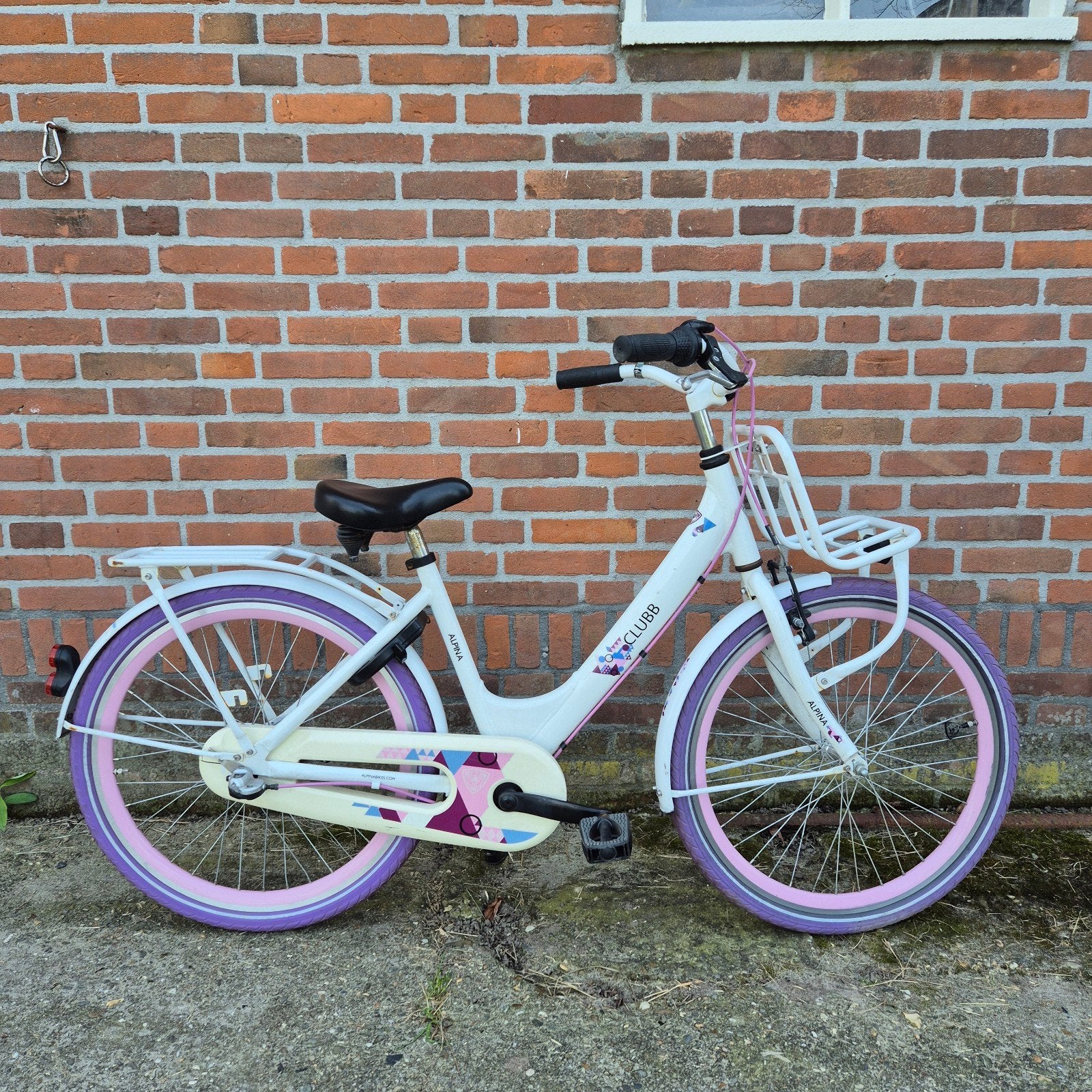 Alpina Clubb meisjesfiets 24 inch (gerepareerd), Ophalen, Terugtraprem, Alpina, Gebruikt