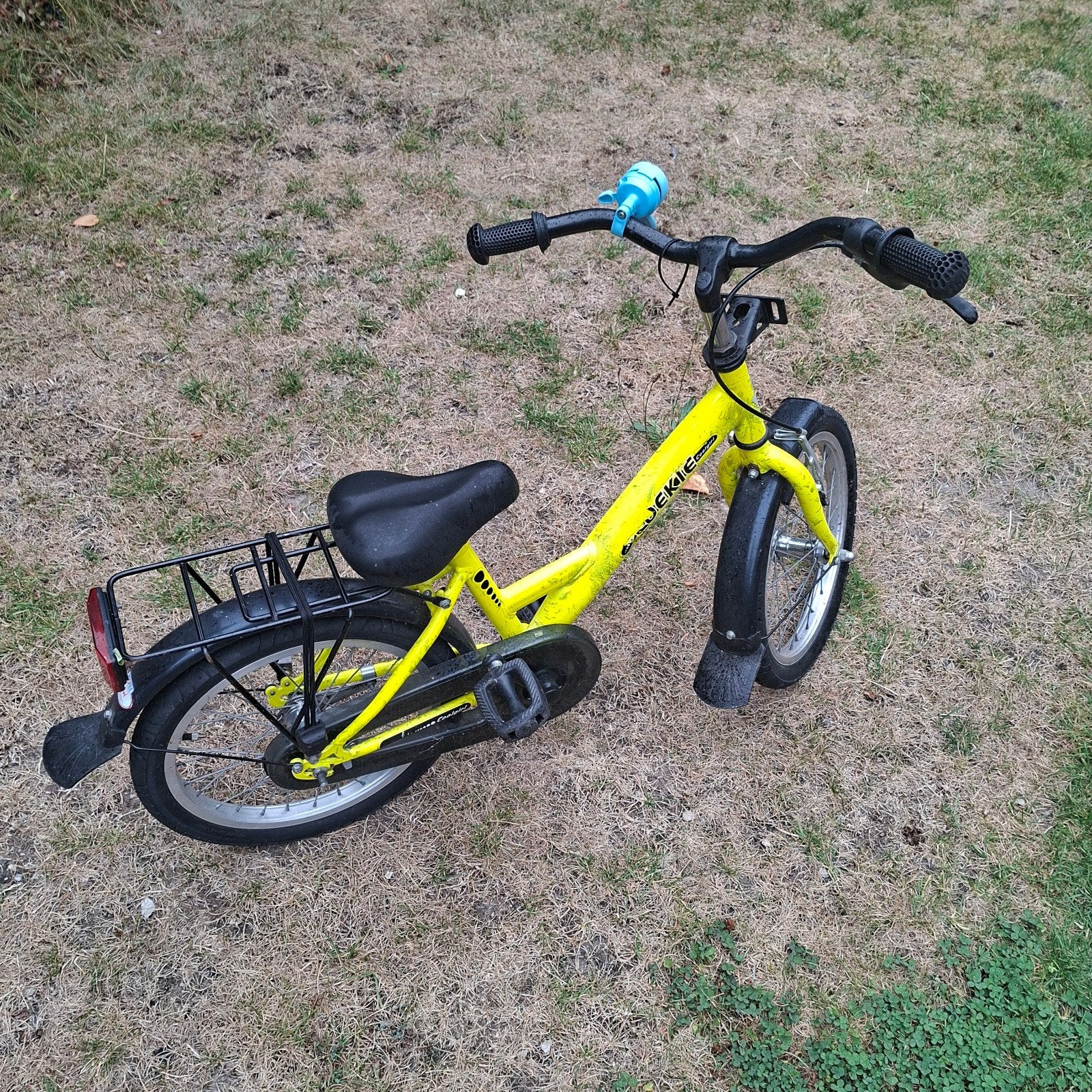 Loekie kinderfiets geel - 16 inch, Ophalen, Terugtraprem, Loekie, 16 tot 20 inch