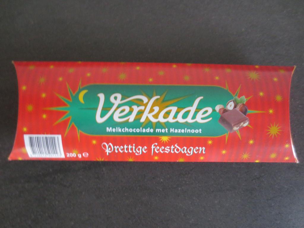 Verkade Reclame : Verpakking doosje Melkchocolade Hazelnoot., Ophalen of Verzenden, Zo goed als nieuw, Verpakking