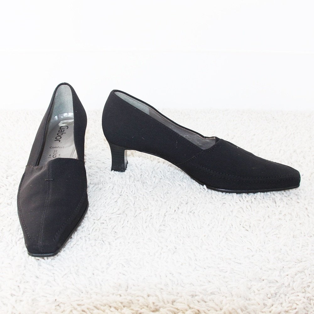 Zeer Mooie Zwarte Gabor Comfort Pumps s16 (Maat G4/37) €65,-, Pumps, Gabor Comfort, Zwart, Nieuw