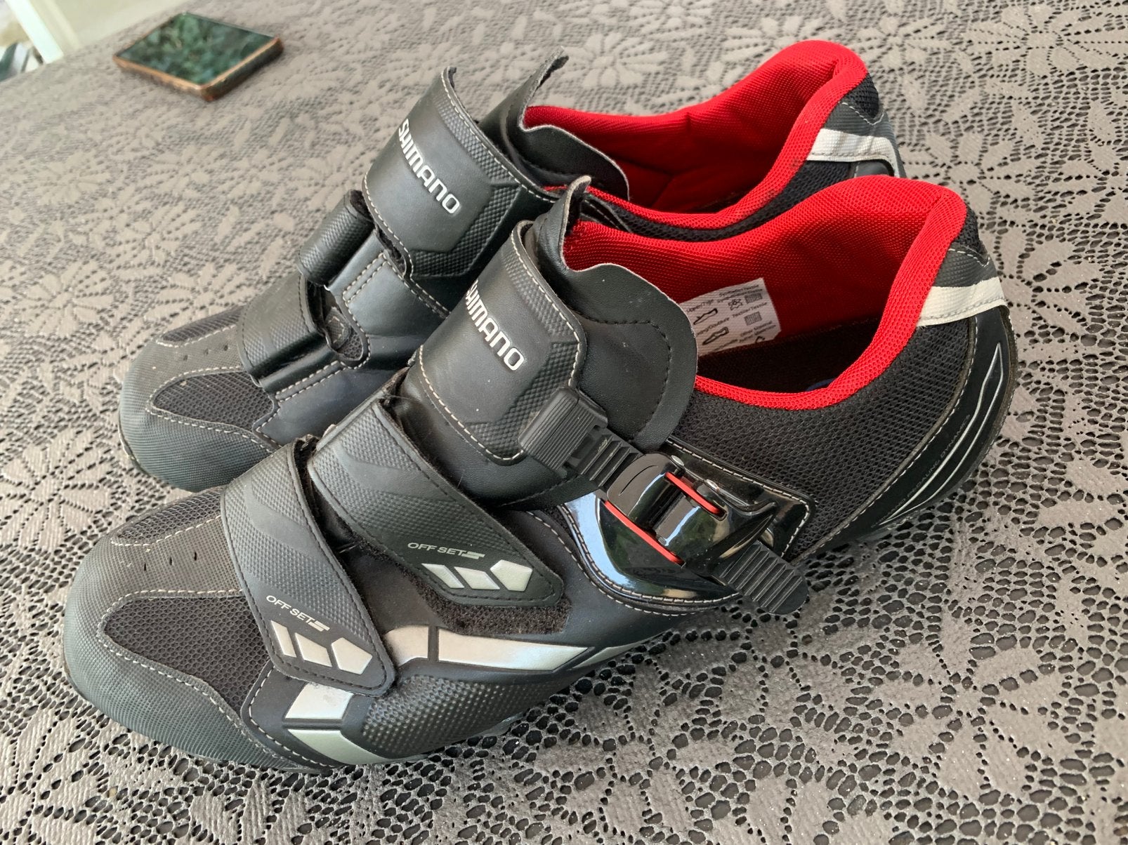 Shimano fietsschoenen mt 47, izgst, Ophalen, Zo goed als nieuw, Helm