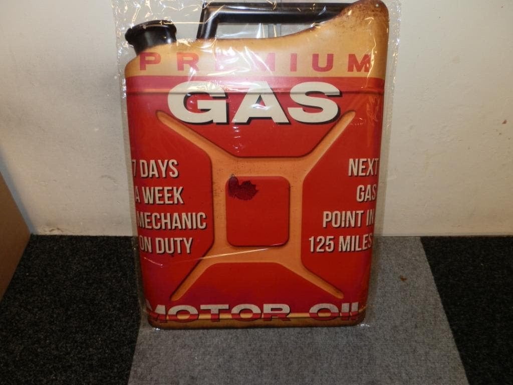 Reclameborden groot Gasoline rock en roll 40x65 cm in seal, Ophalen of Verzenden, Nieuw, Reclamebord