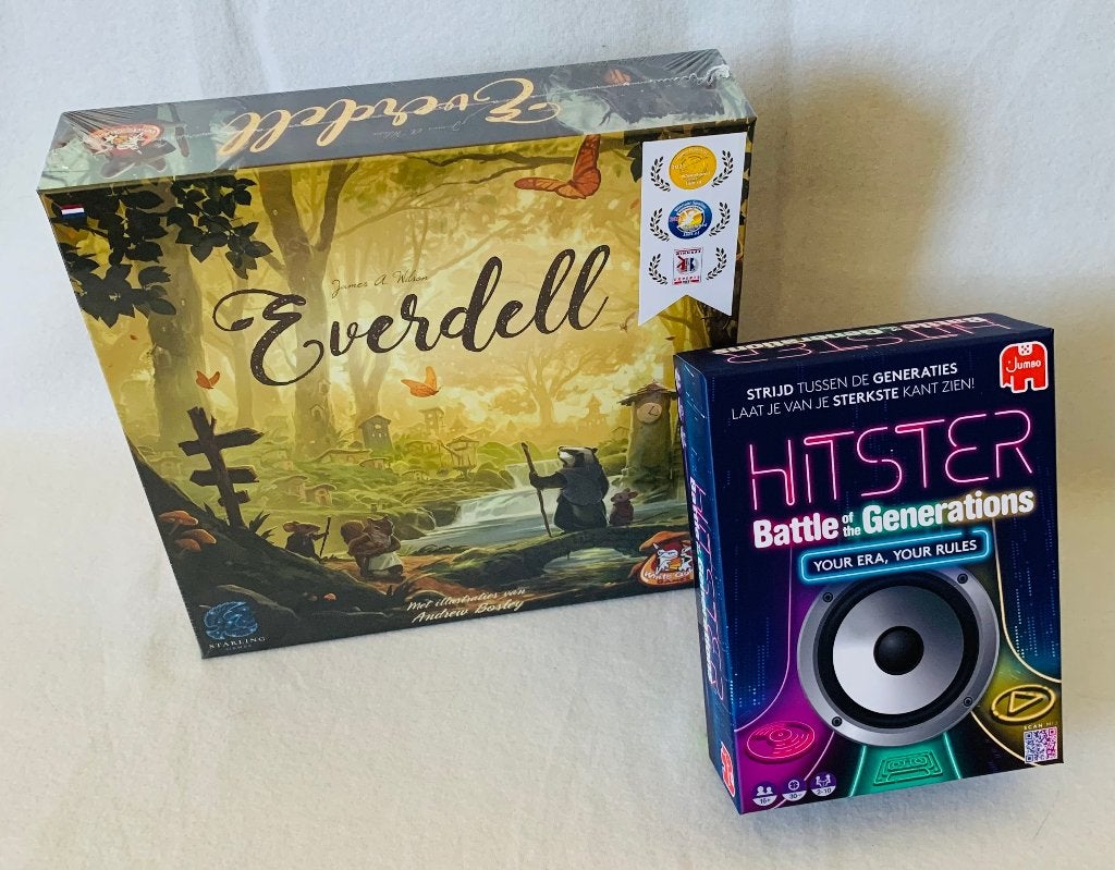 Hitster Battle of the Generations incl Everdell Basisspel NL, Hobby en Vrije tijd, White Goblin Games, Nieuw, Ophalen of Verzenden