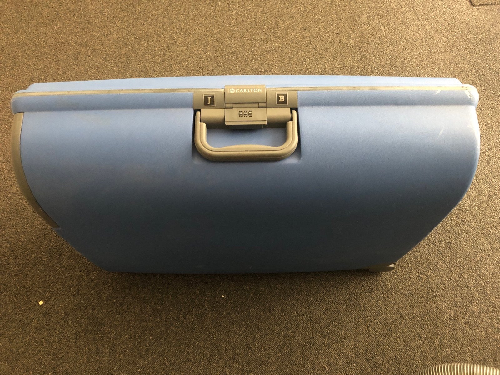 Carlton vliegtuigkoffer - Blauw, Hard Kunststof, Gebruikt, Gebruikt, Hard kunststof, Slot, 35 tot 45 cm
