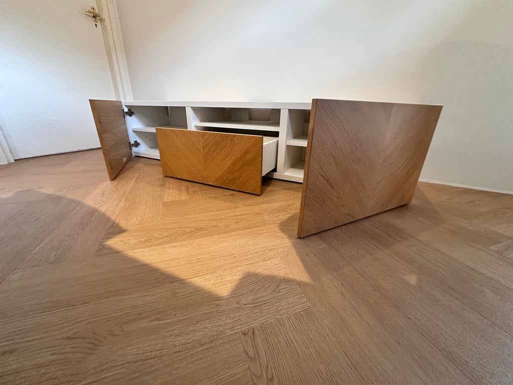 IKEA Besta Hedeviken TV meubel 180cm breed, Huis en Inrichting, Kasten | Televisiemeubels, Ophalen, 150 tot 200 cm, Zo goed als nieuw