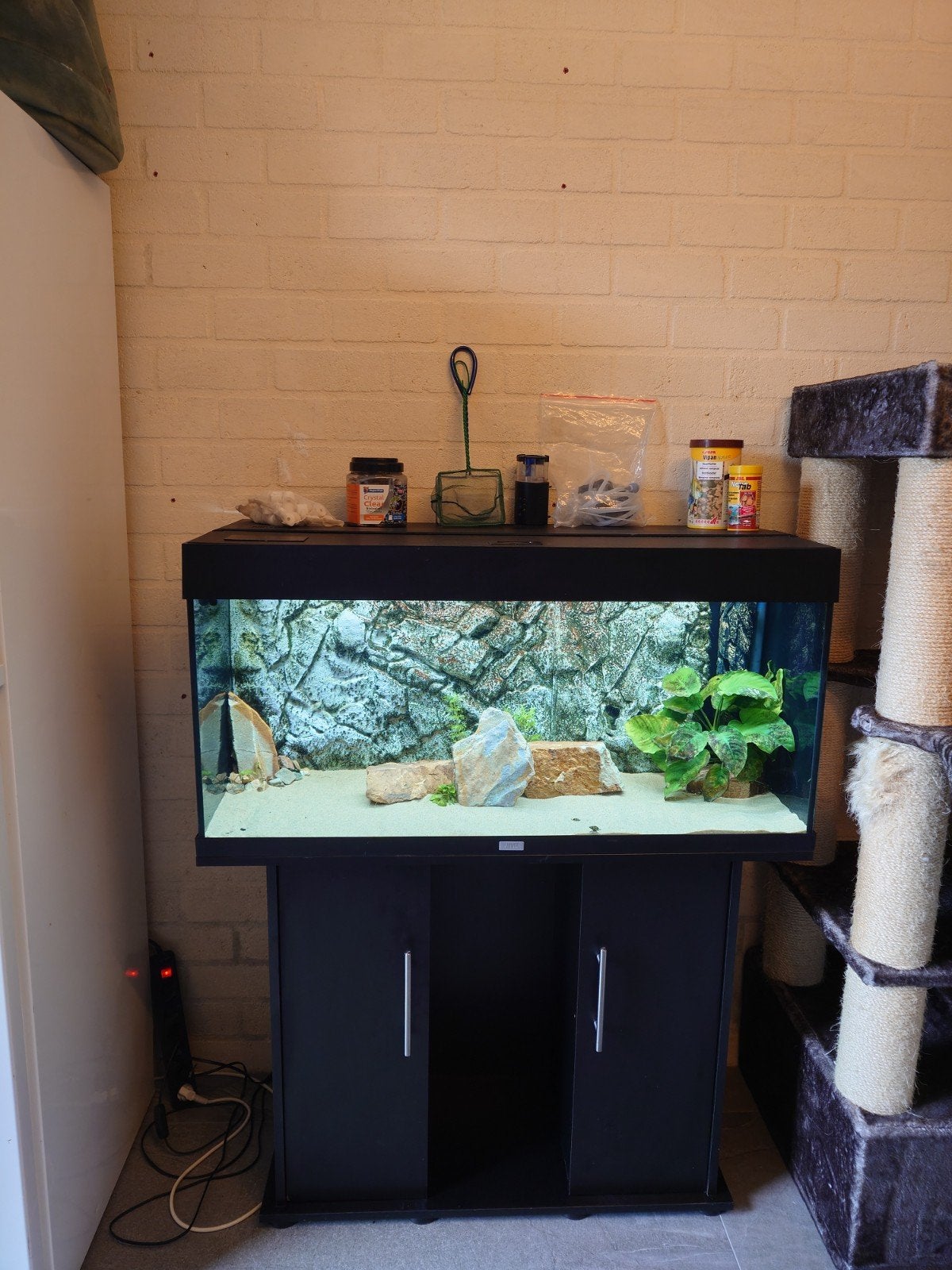 Juwel Rio 180 LED + Meubel, Buitenfilter & Luxe Extra’s!, Ophalen, Gebruikt, Gevuld zoetwateraquarium, Inclusief controller