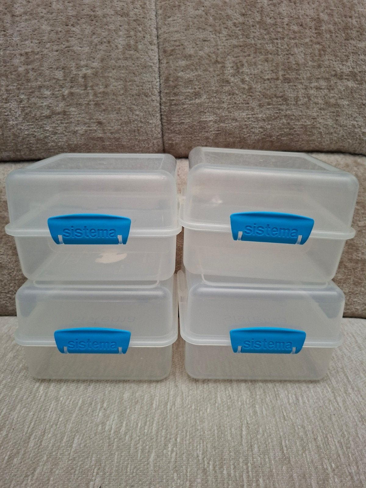 Sistema Broodtrommels / Lunchboxen - Set van 4, Kunststof, Ophalen of Verzenden, Zo goed als nieuw, Overige merken