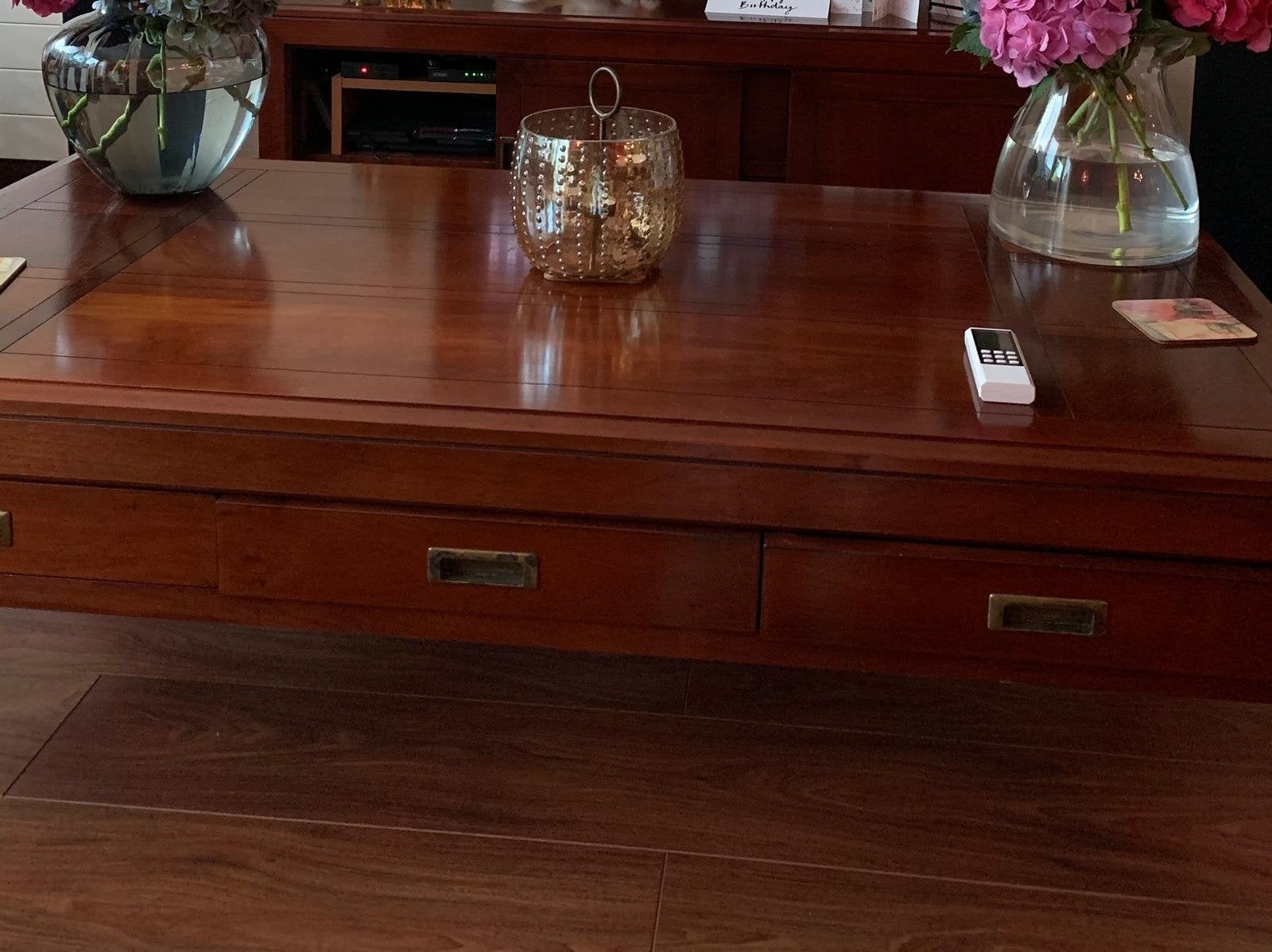 Salontafel Anton van Lotus meubelmakers - 6 lades, Huis en Inrichting, Ophalen, Gebruikt, 100 tot 150 cm, 50 tot 100 cm