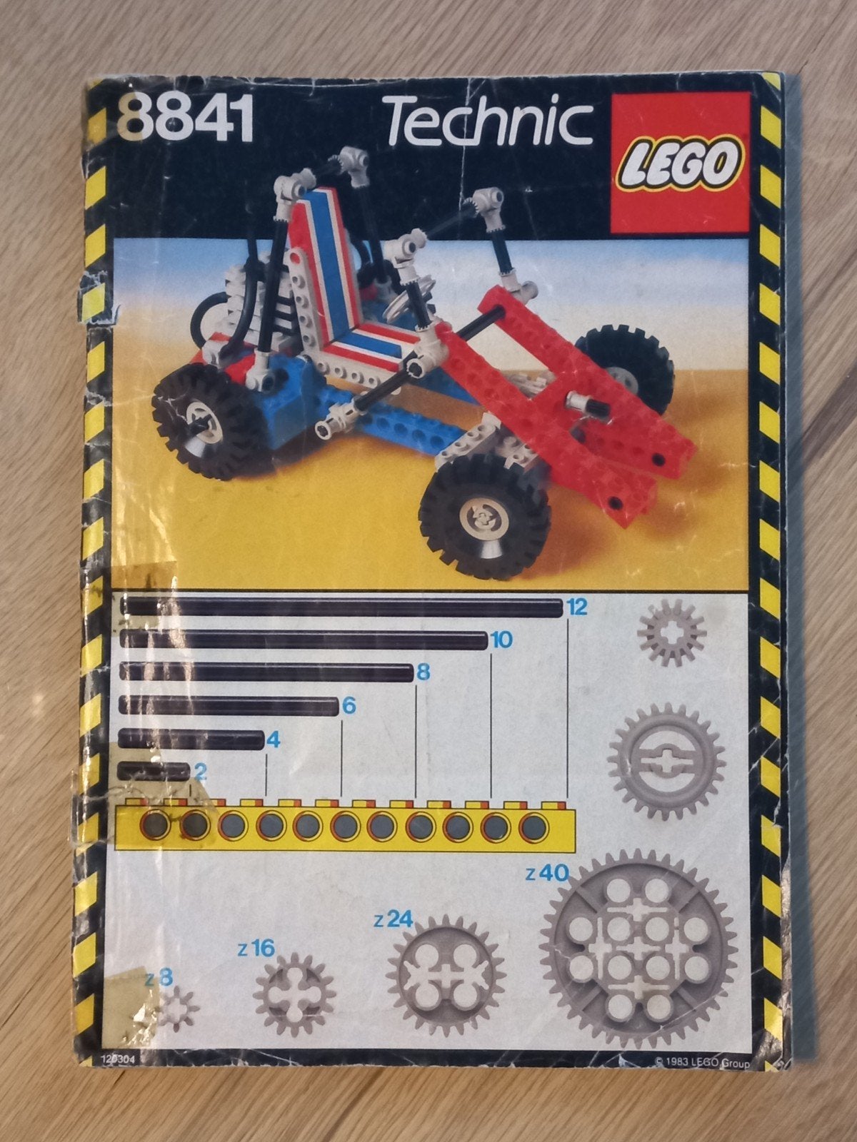vintage originele instructieboekje van de LEGO Technic 8841, Gebruikt, Lego, Overige typen, Ophalen of Verzenden