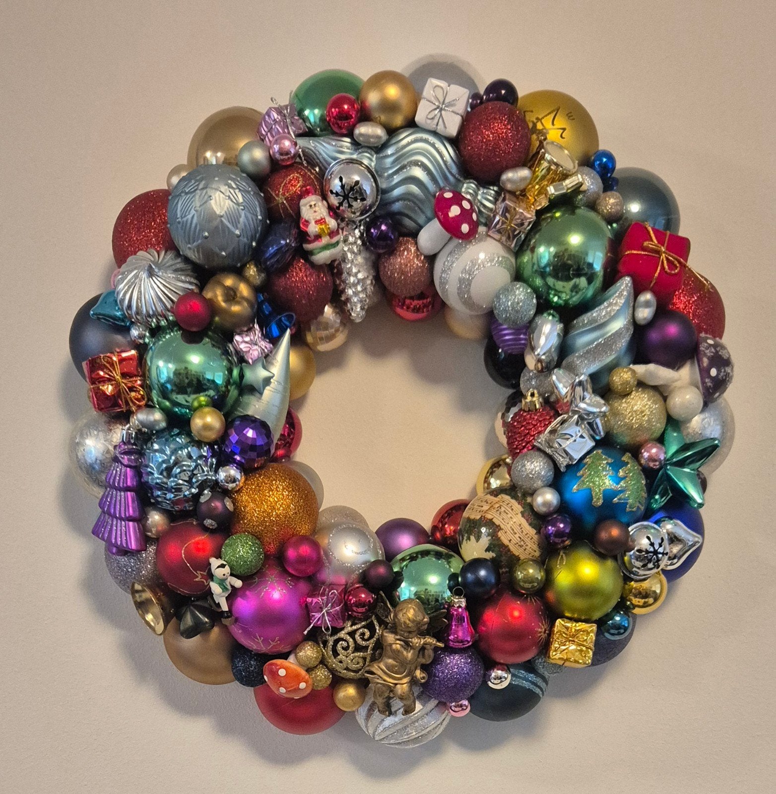 Hele grote kerstkrans kringloop zelfgemaakt 50 cm, Huis en Inrichting, Ophalen, Nieuw