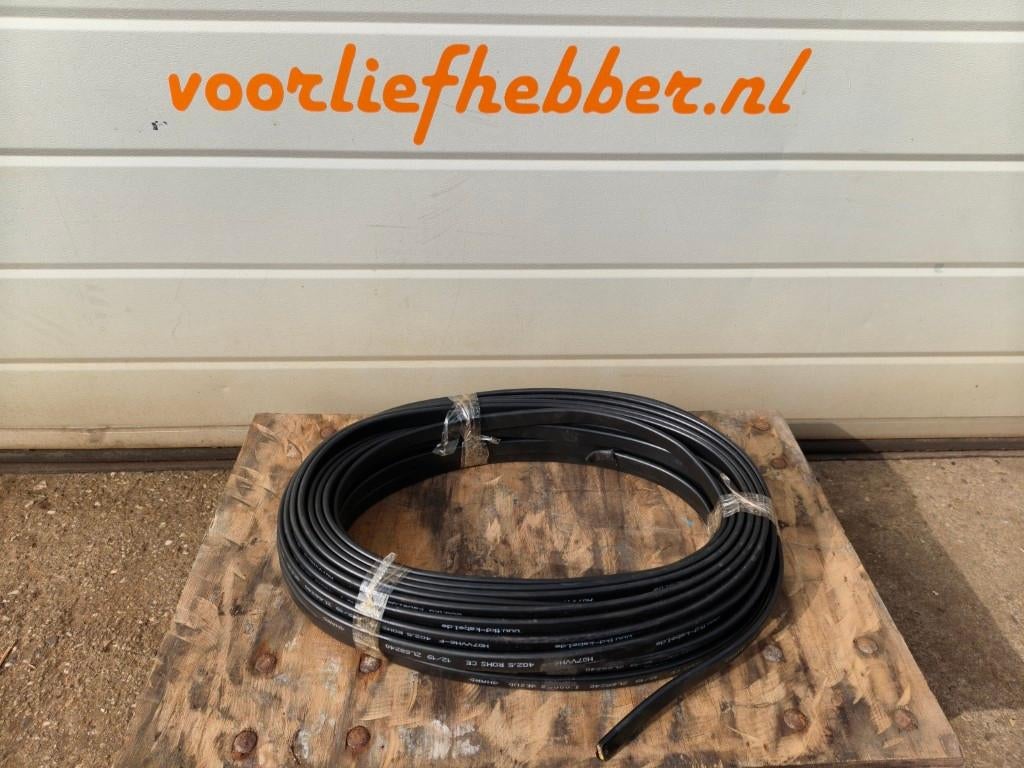 4 aderige platte stroomkabel, 2,5 kwadraat lengte ca. 24 mtr, Ophalen of Verzenden, Zo goed als nieuw, Kabel of Snoer