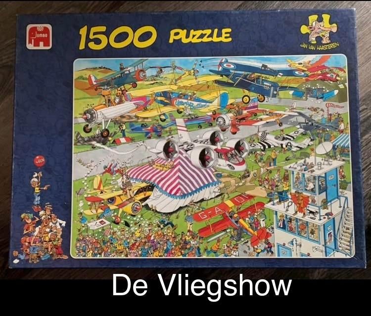 Jan van Haasteren puzzels 1500stukjes, Ophalen, 500 t/m 1500 stukjes, Zo goed als nieuw, Legpuzzel