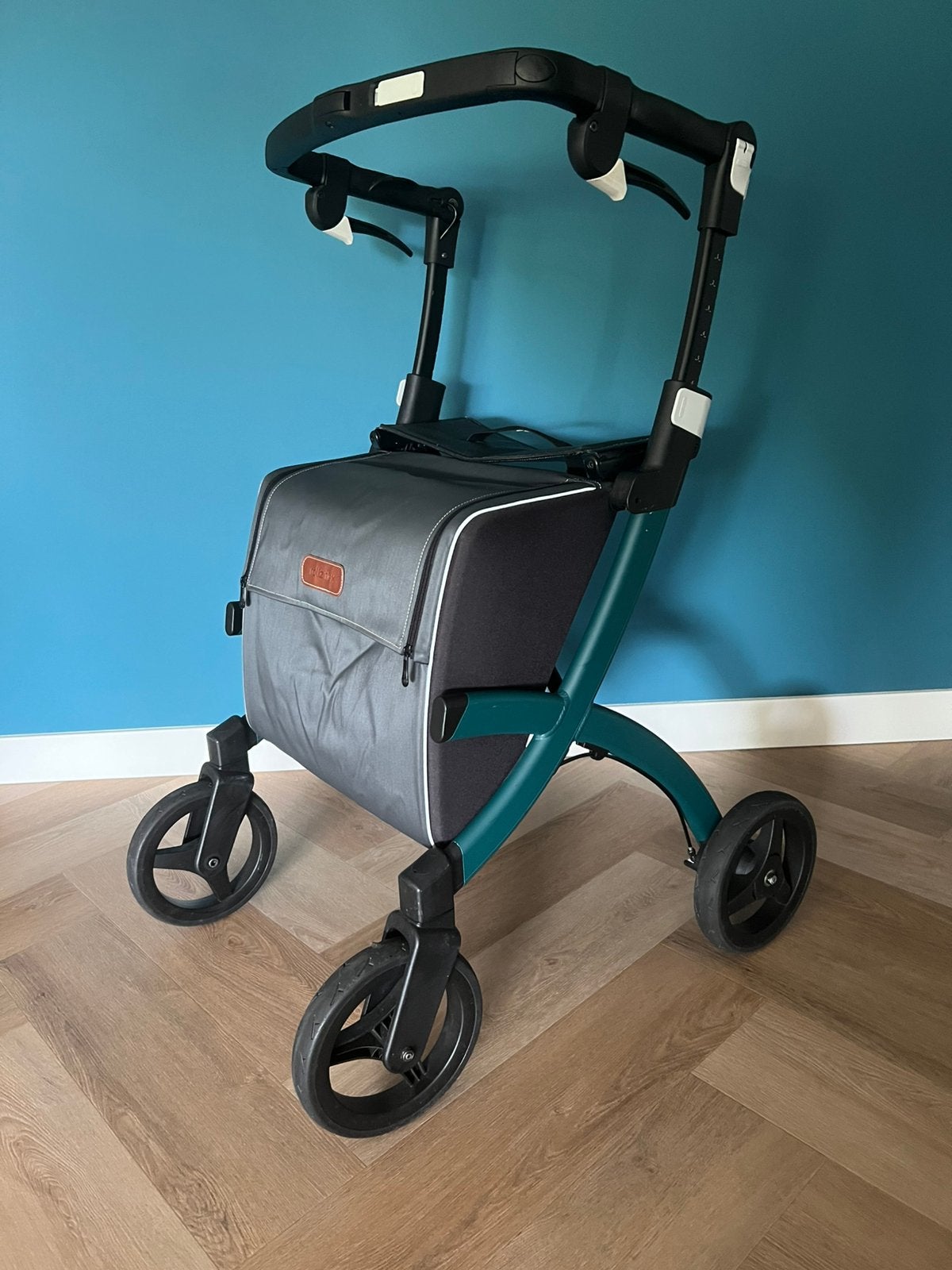Rollz Flex 2 rollator classic (7,4 kg) jungle green, Diversen, Rollators, Ophalen, Opvouwbaar, Gebruikt