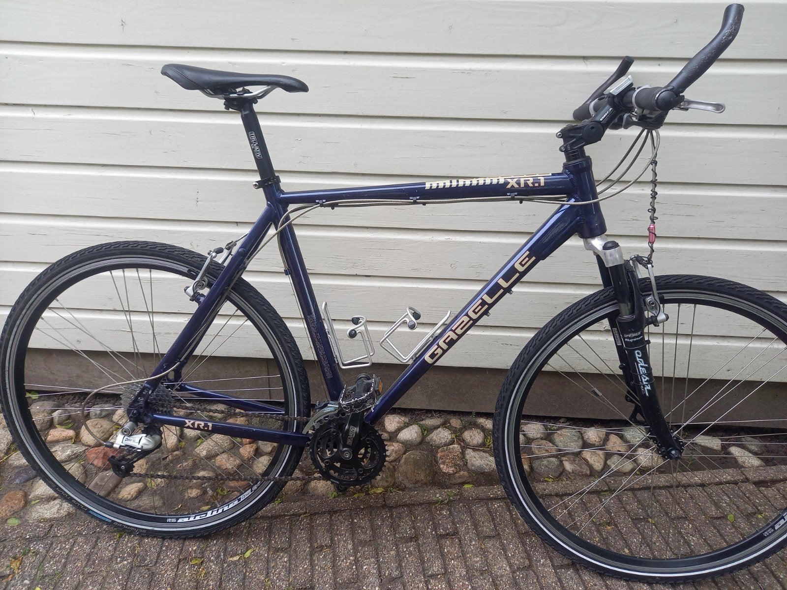 Gazelle XR1 Hybride Fiets - Perfect voor Stad en Avontuur, 28 inch, Gebruikt, Vering, Velgrem
