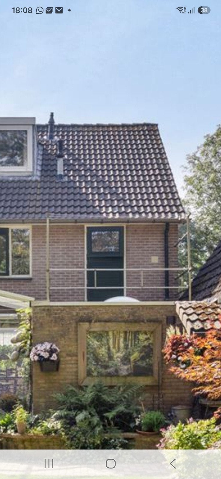 Wasrek voor buiten tegen de muur, Ophalen, Wasrek