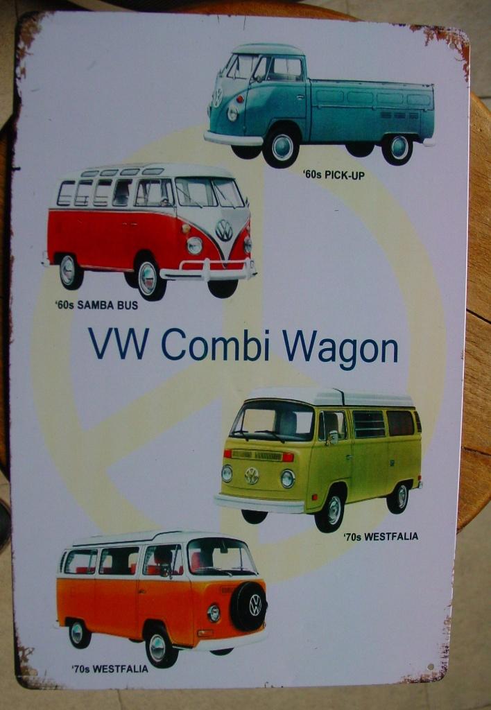 VW REKLAME -METAAL-, Ophalen of Verzenden, Gebruikt, Reclamebord