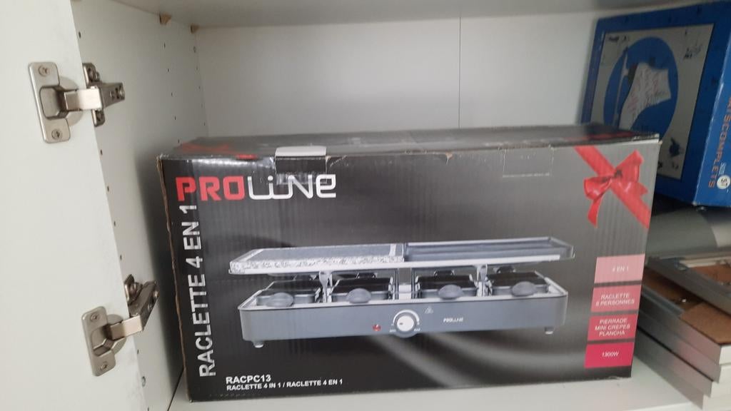 Proline Gourmet Raclette 4-in-1, Ophalen, Nieuw, 4 t/m 7 personen