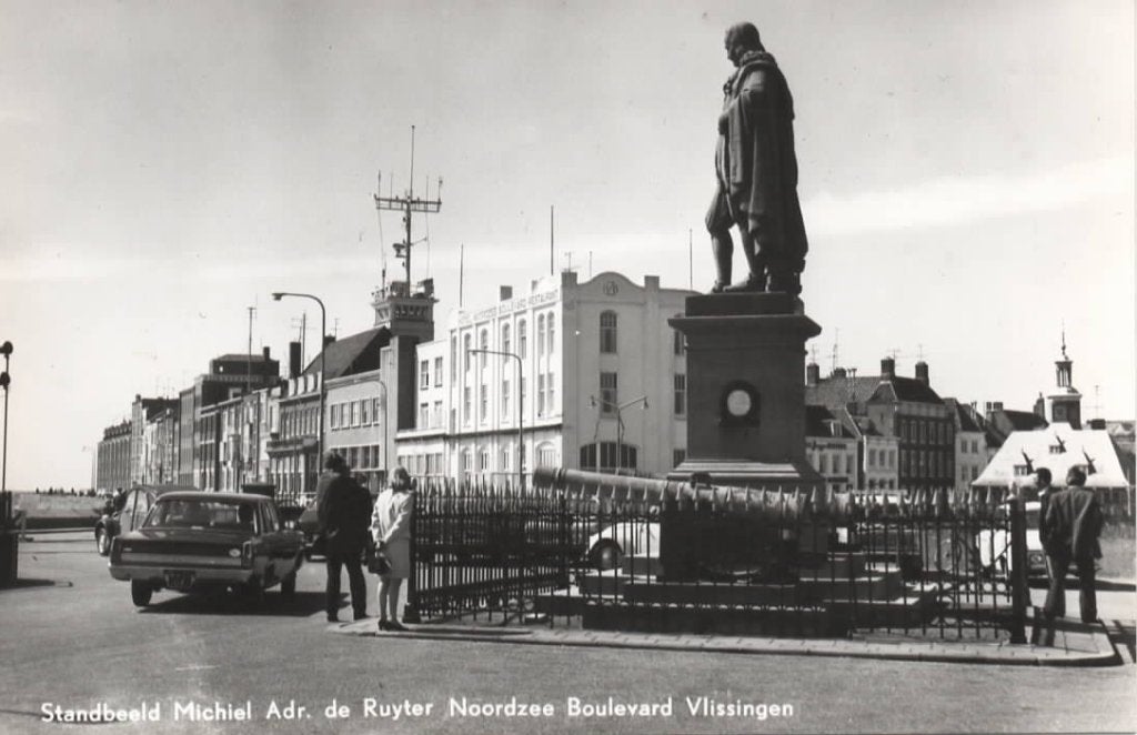 Vlissingen Standbeeld Michiel Adr. de Ruyter Noordzee Boul., Verzenden, 1960 tot 1980, Ongelopen, Zeeland