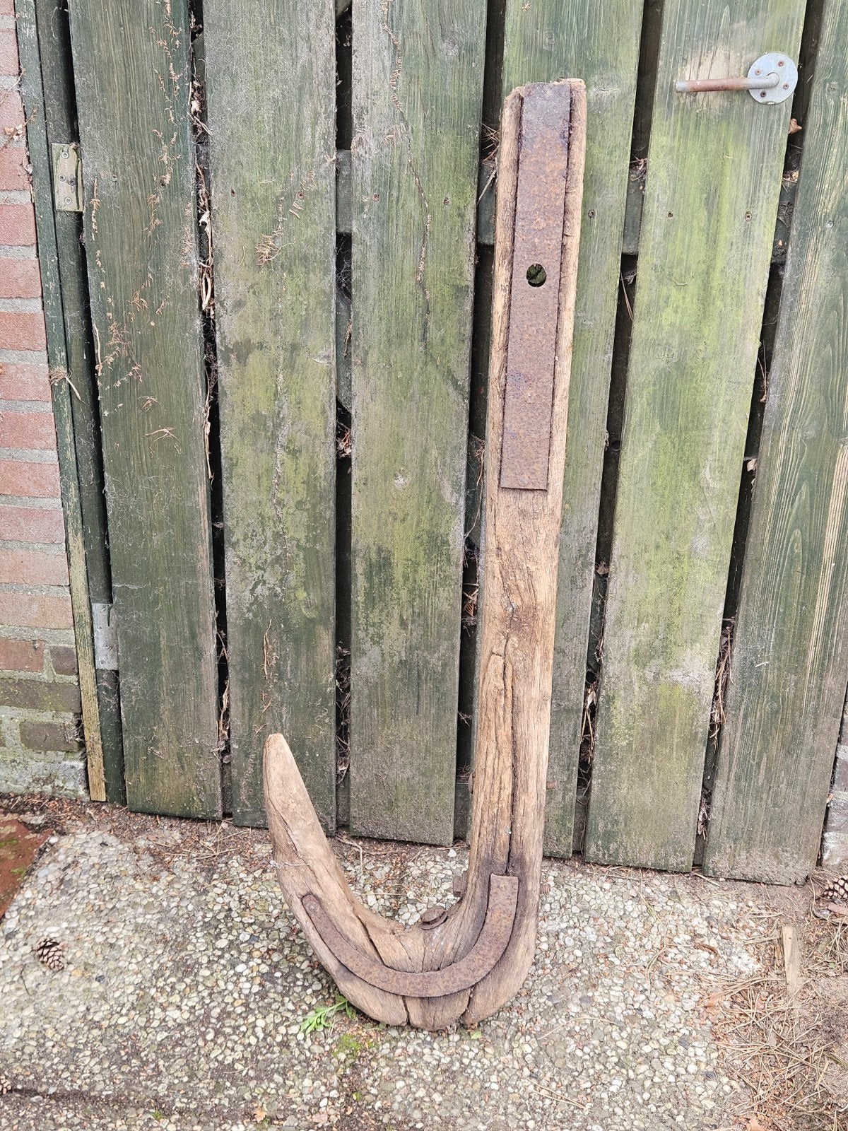 Oude kromme dissel, Ophalen
