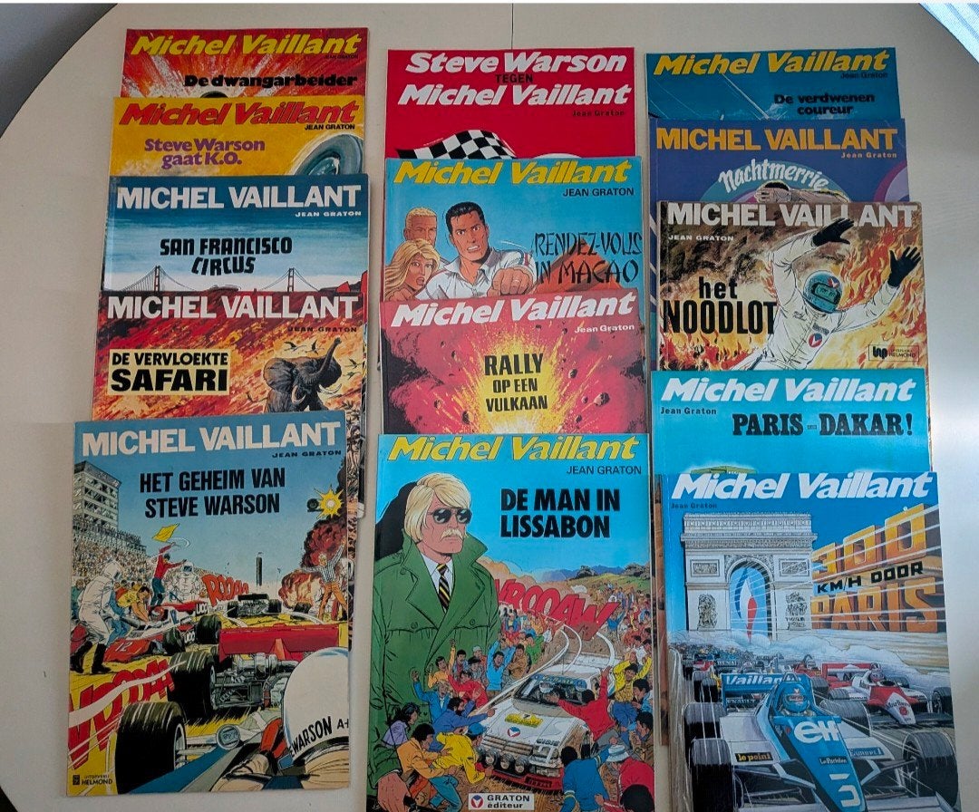 oude stripboeken Michel Vaillant, Boeken, Meerdere comics, Ophalen, Gelezen, Europa