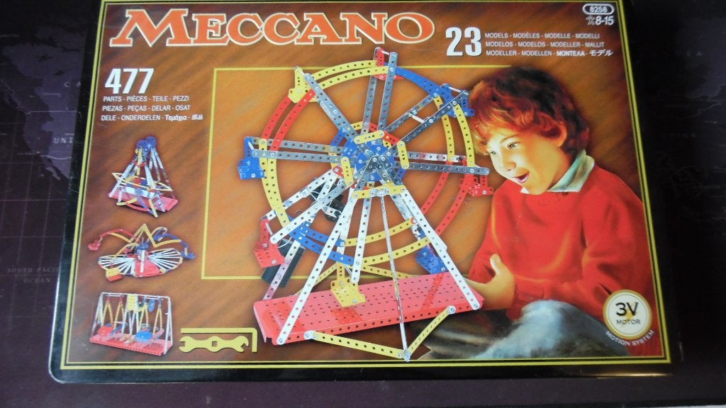 Meccano Set 23 met 3V Motor Systeem - Reuzenrad, Ophalen