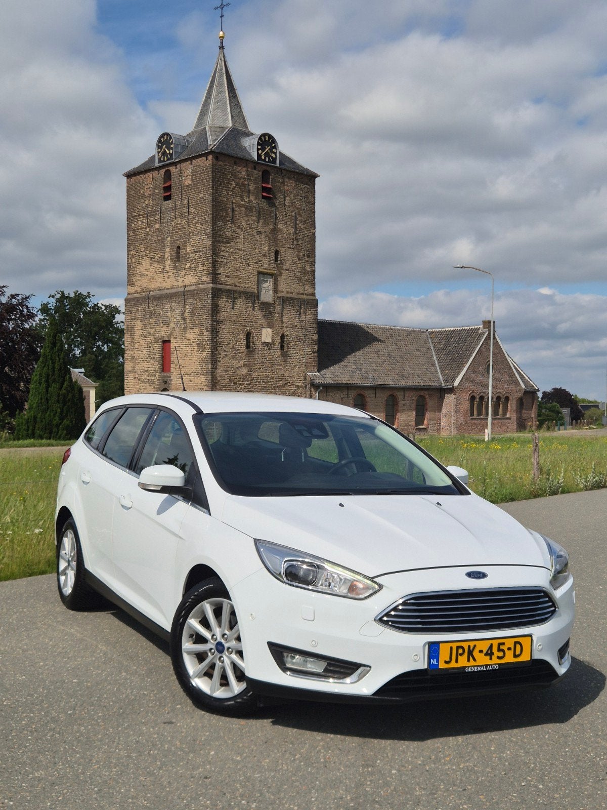 Ford Focus 1.0 Ecoboost 92KW Wagon AUT 2016 Wit, Auto's, Ford, Particulier, Focus, ABS, Adaptieve lichten, Benzine, Stationwagon