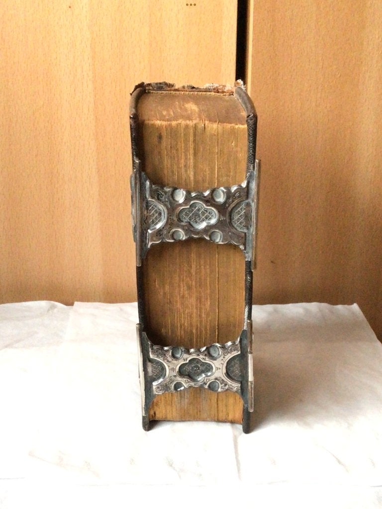 antiek bijbel met zilver, Ophalen of Verzenden, Bijbel