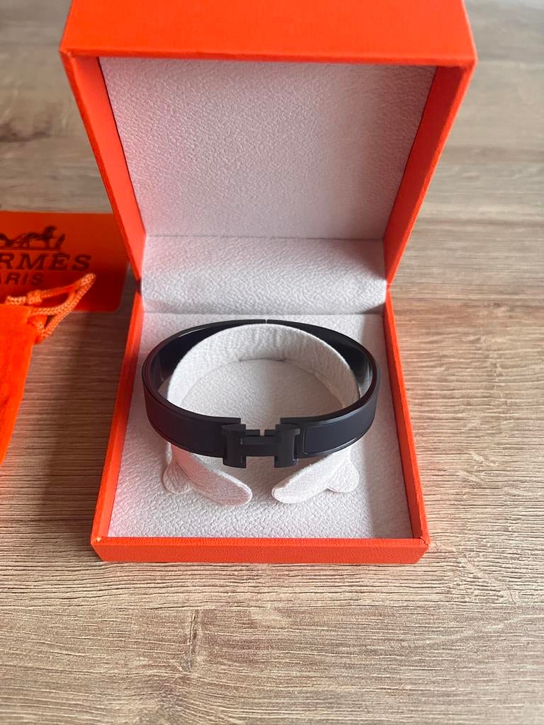 Hermes Armband hele set!, Sieraden, Tassen en Uiterlijk, Armbanden, Ophalen of Verzenden, Nieuw, Zwart, Overige materialen