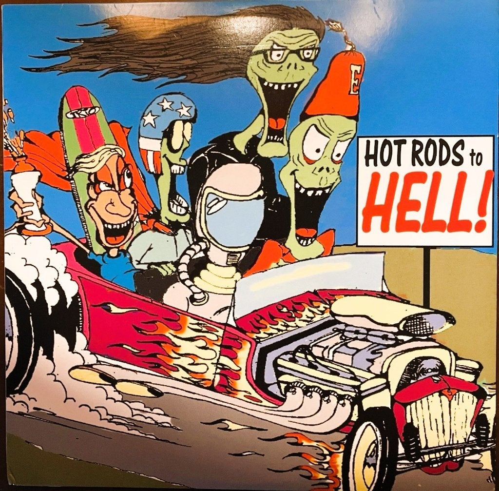hot rods to hell/v/a-garage/punk/surf-10 inch rood vinyl, LP, 10 inch, Verzenden, Colored vinyl