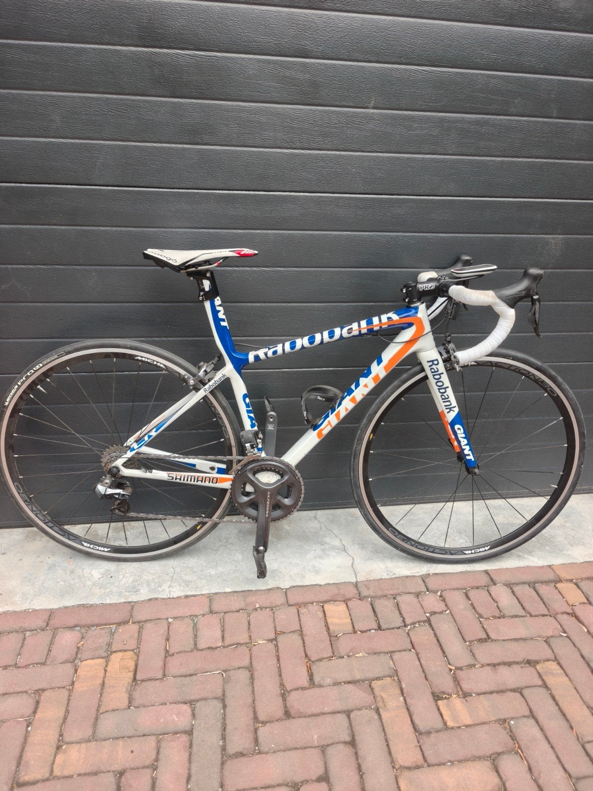 Giant Rabo Racefiets - Pauline Ferrand Prevot Collectors, Fietsen en Brommers, Fietsen | Racefietsen, Ophalen, Carbon, Velgrem