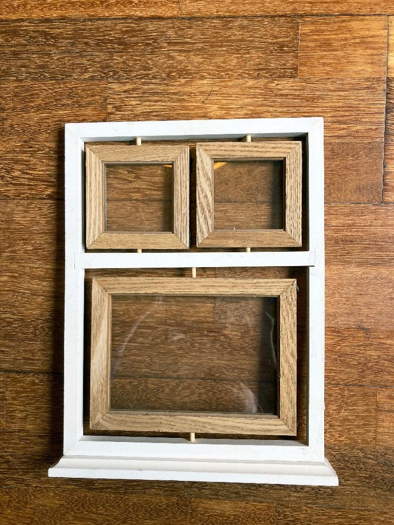 Woonaccessoire: staande foto-wissellijst voor 3 foto’s, Gebruikt, Hout, Overige typen, Ophalen of Verzenden
