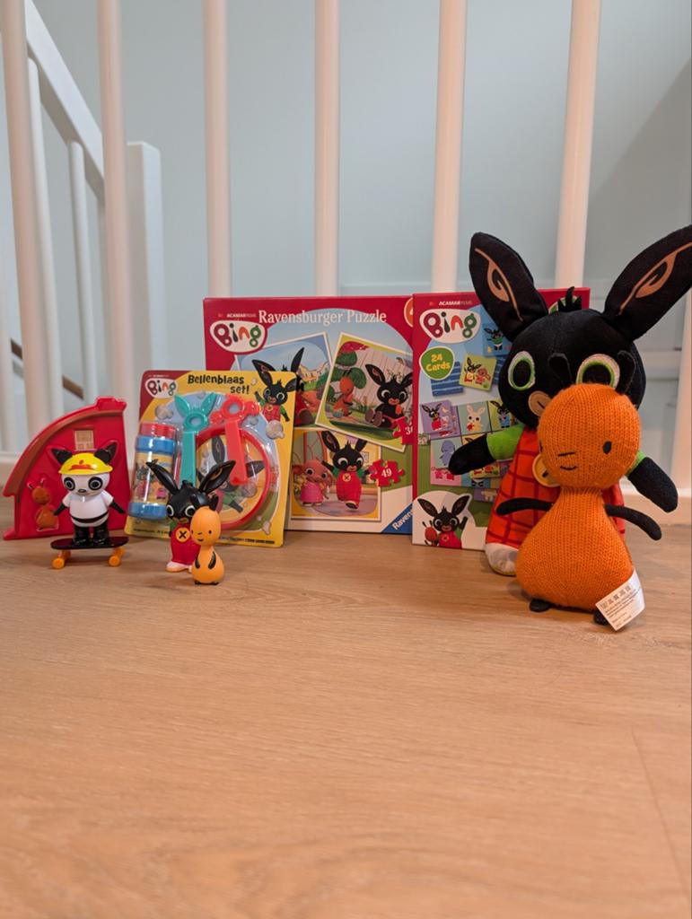 Bing Producten: o.a  Knuffels, Puzzel, Lotto en Figuren, Ophalen of Verzenden, Gebruikt, Jongen of Meisje