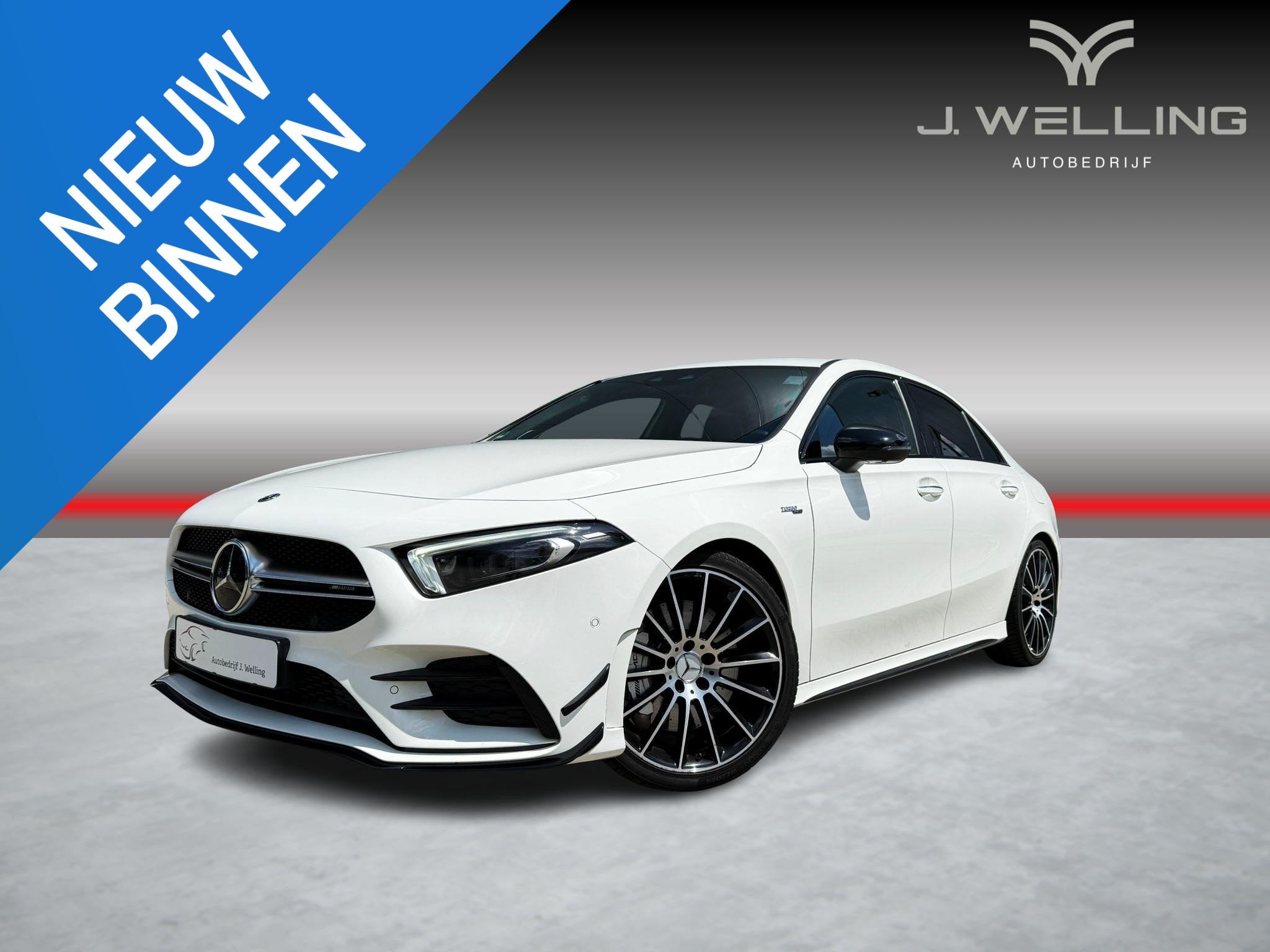 Mercedes-Benz A-klasse AMG 35 4MATIC schaalst Aero pakket Bu, Auto's, Mercedes-Benz, Automaat, Euro 6, 4 cilinders, Leder en Stof