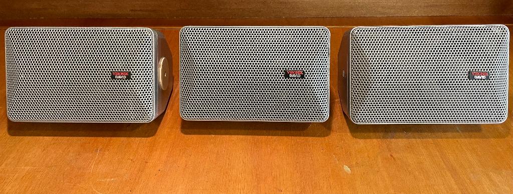 Visonik David 5001 i speakers compacte luidsprekers 3 stuks, Overige merken, Gebruikt, Ophalen of Verzenden, Minder dan 60 watt