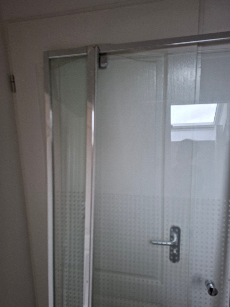 Douche deur, Ophalen, Gebruikt, Glas, Douche