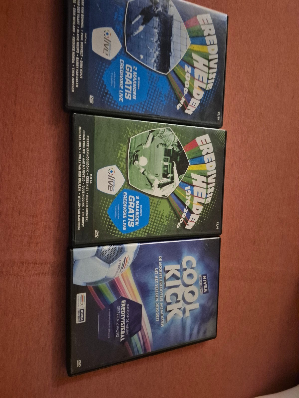 Eredivisie Helden DVD Boxset & Cool Kick DVD, Gebruikt, Alle leeftijden, Voetbal, Documentaire