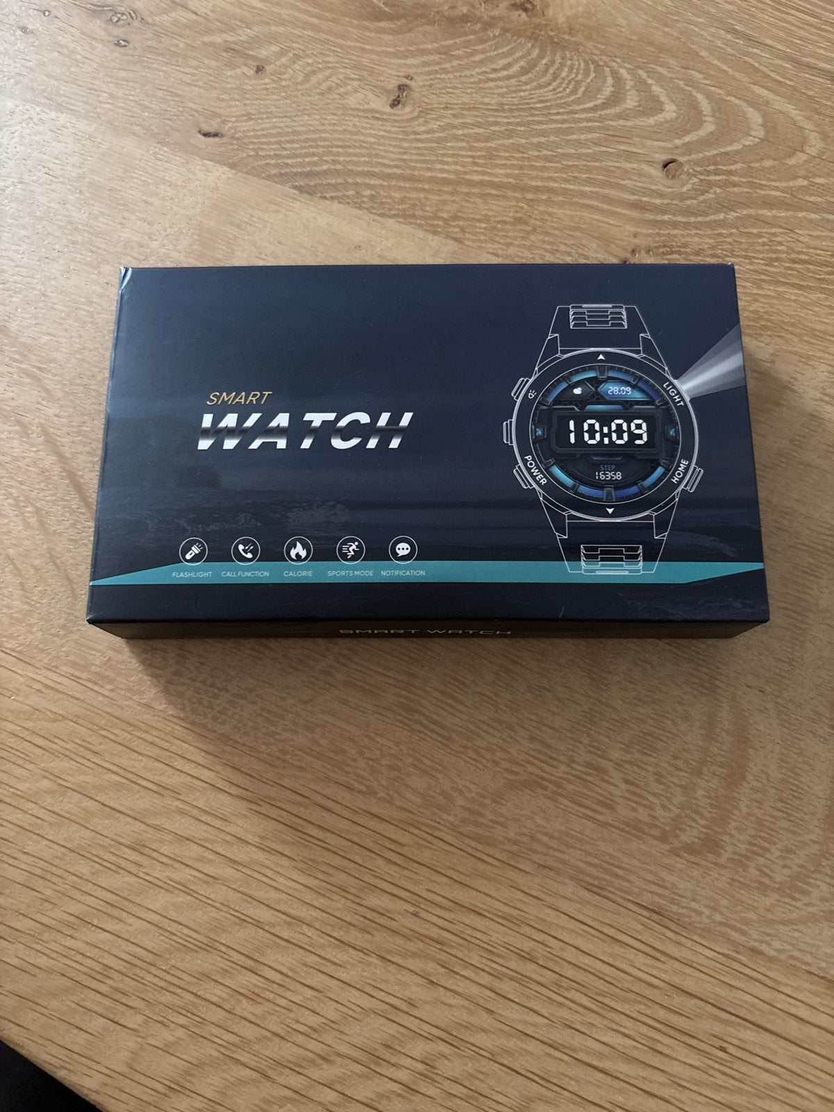 Smartwatch met extra bandje en meetfuncties, Zwart, Nieuw, Ophalen of Verzenden, Waterdicht