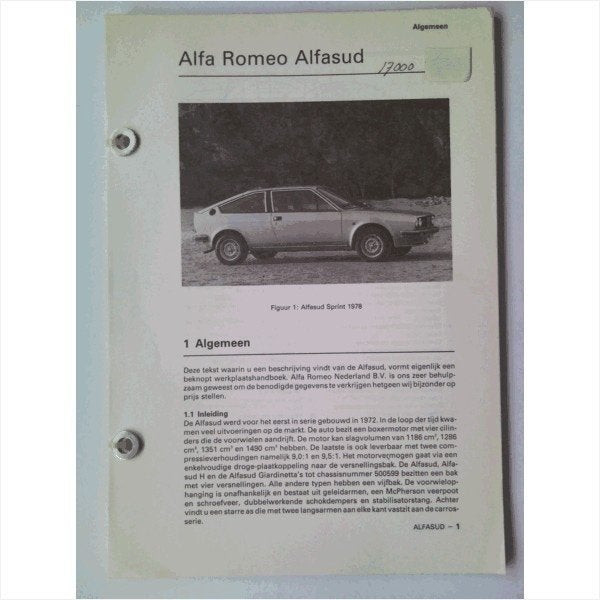 Alfa Romeo Alfasud Vraagbaak losbladig 1978 #1 Nederlands, Ophalen of Verzenden, Gelezen, Alfa Romeo