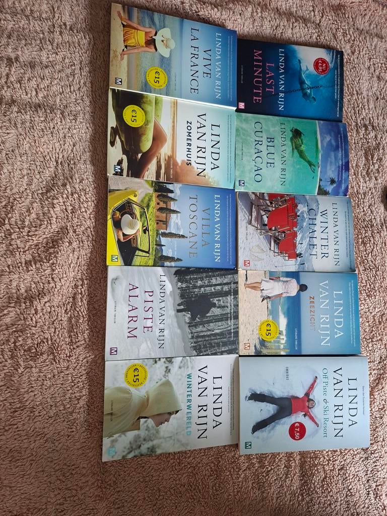 Linda van Rijn Boeken Collectie (10 stuks), Ophalen, Gelezen, Linda van Rijn