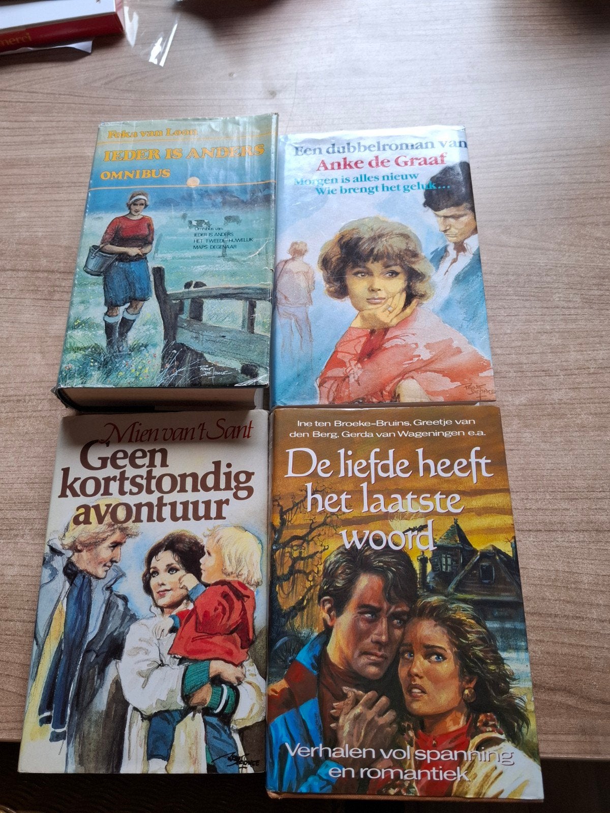 4 romans: Ieder is Anders, Anke de Graaf, Mien van 't Sant, Boeken, Ophalen, Gelezen, Anke de Graaf, Mien van 't Sant, Ine ten Broeke-Bruins e.a.