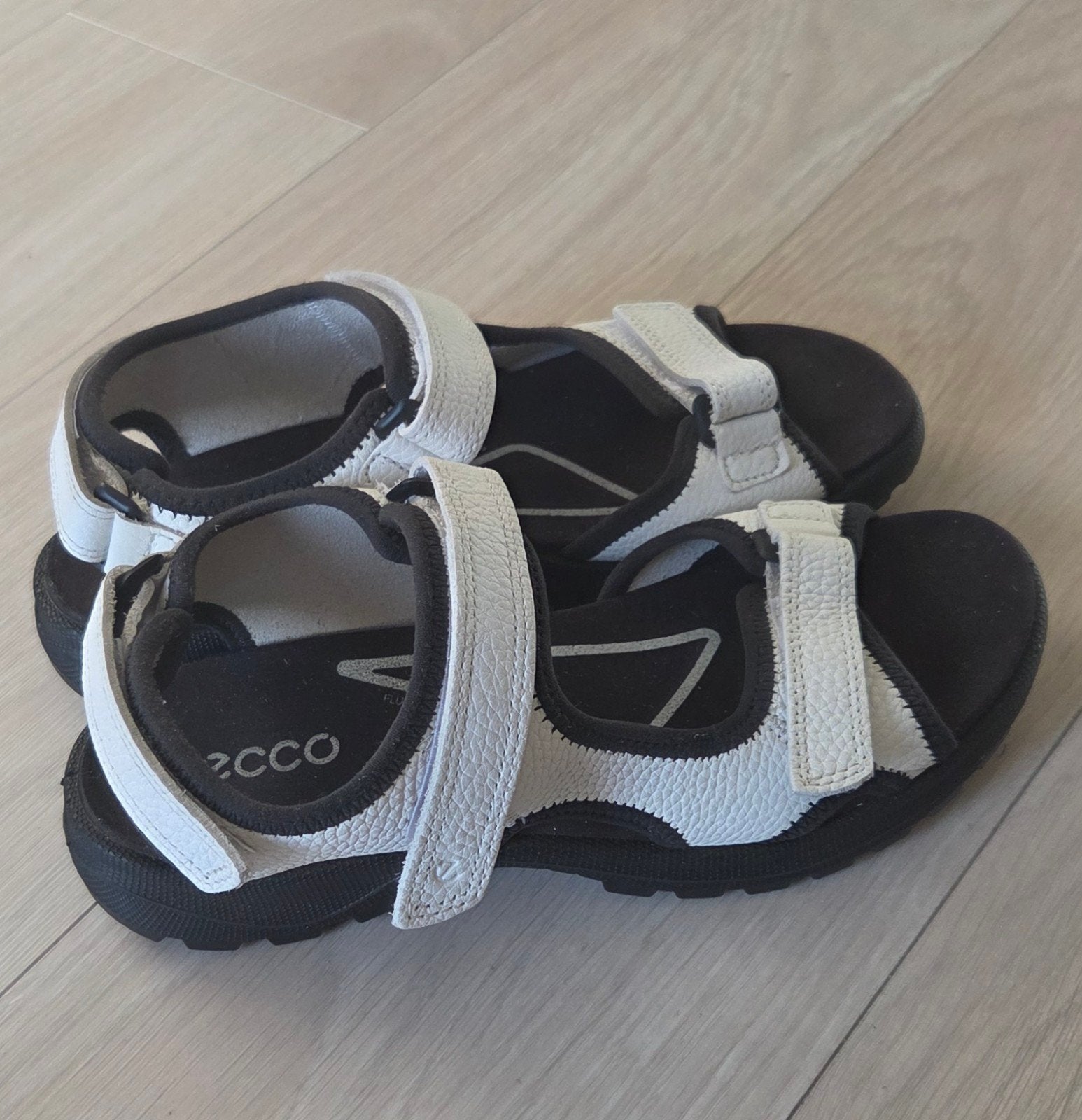 Witte Ecco sandalen, Ecco, Wit, Nieuw, Sandalen of Muiltjes