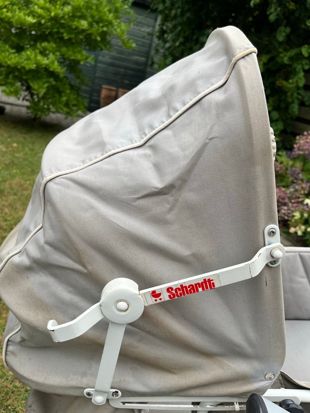 Vintage Schardt kinderwagen - Grijs, Ophalen, Gebruikt, Kinderwagen, Overige merken